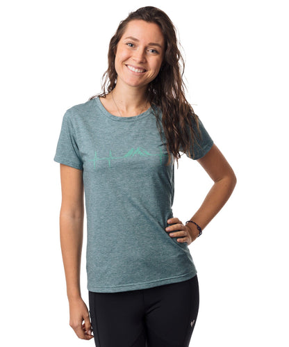 Herzschlag Berge - Damen drirelease® ECO Shirt von Bergmensch