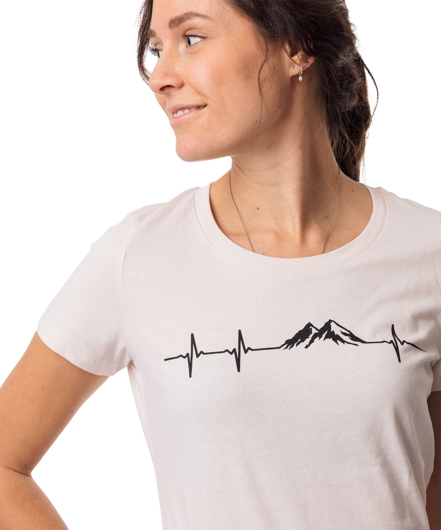 Herzschlag Berge - Damen Premium Organic Shirt von Bergmensch