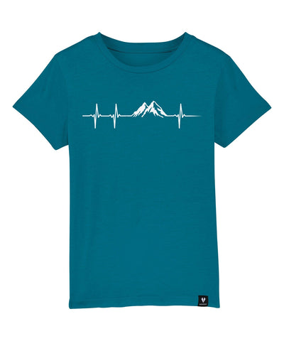 Herzschlag Berge - Kinder Premium Organic T-Shirt von Bergmensch