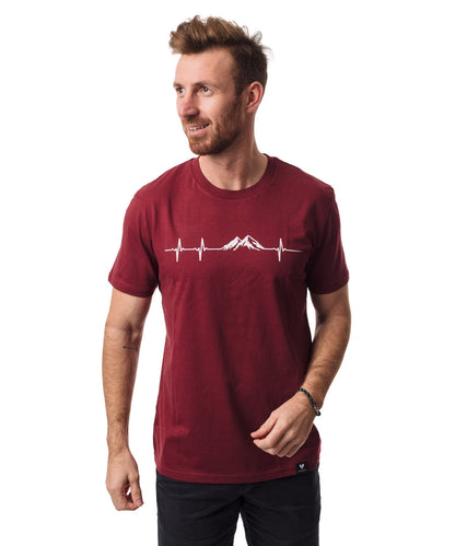Herzschlag Berge - Unisex Premium Organic Shirt von Bergmensch