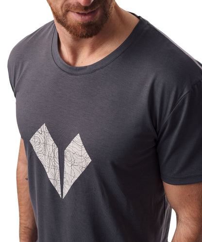 Logo Topografie - Unisex drirelease® ECO Shirt von Bergmensch